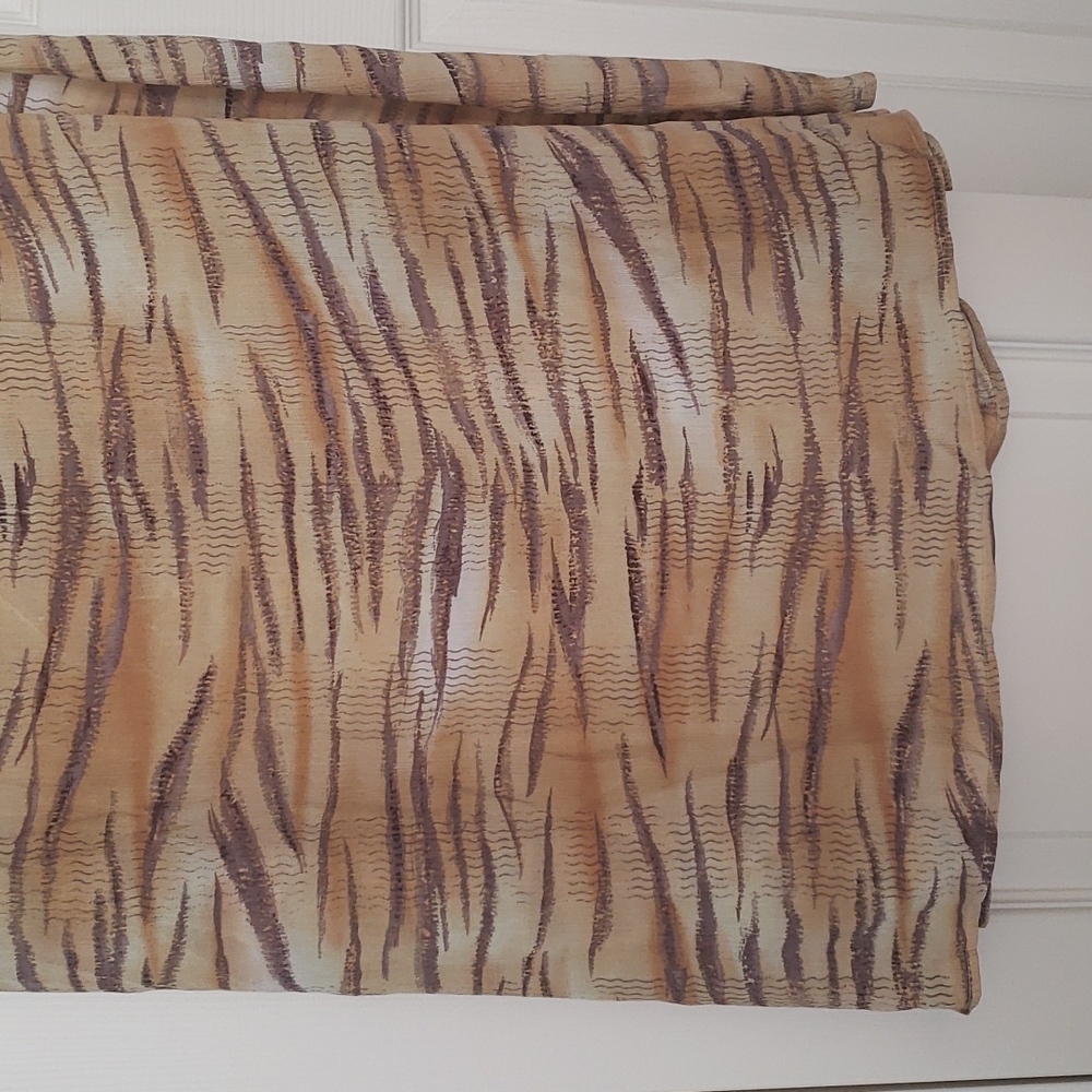 Natori Golden Tiger Print Silk Caftan - Picture 5 of 10